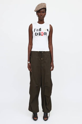 Dior SS 2003 Graphic Tank Top