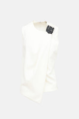 Balenciaga 2016 Draped Buckle Top