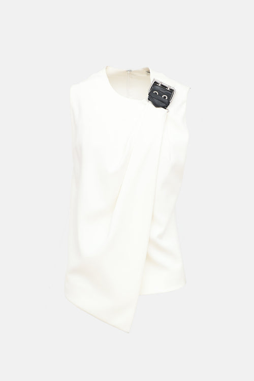 Balenciaga 2016 Draped Buckle Top