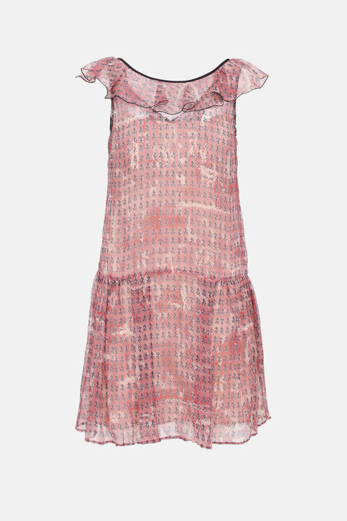 Red Valentino Printed Anchor Dress