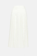 The Row Pleated Midi Skirt