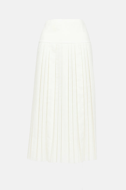 The Row Pleated Midi Skirt