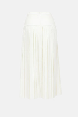The Row Pleated Midi Skirt
