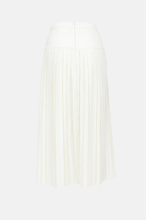 The Row Pleated Midi Skirt