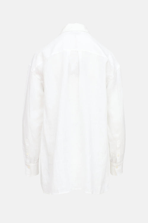 Loro Piana Linen Beaded Shirt