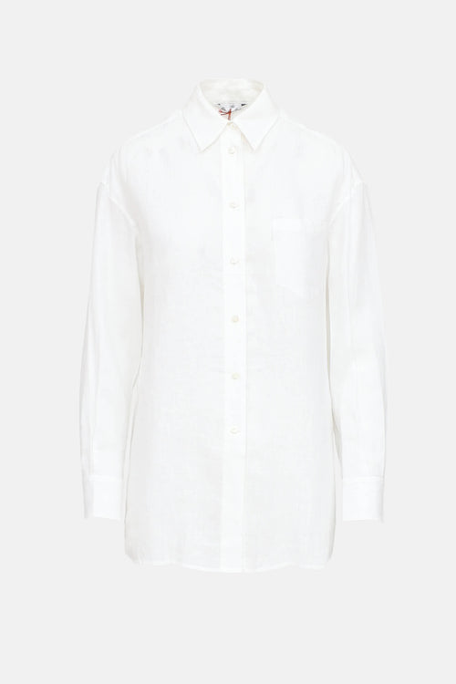 Loro Piana Linen Beaded Shirt