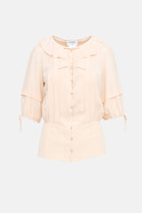 Chanel Cruise 2014 Silk Half Sleeve Blouse