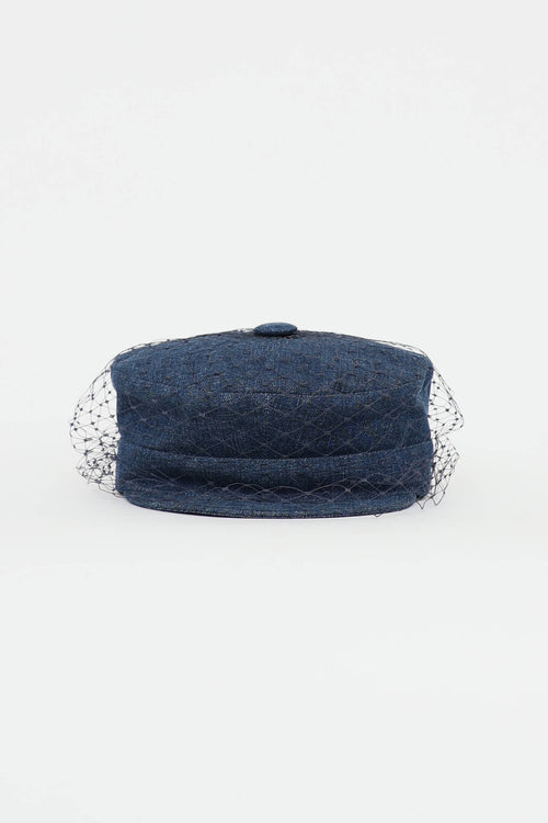 Dior SS 2018 Denim Arty Cap