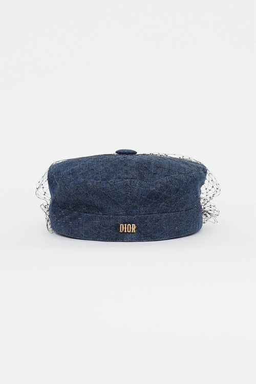 Dior SS 2018 Denim Arty Cap
