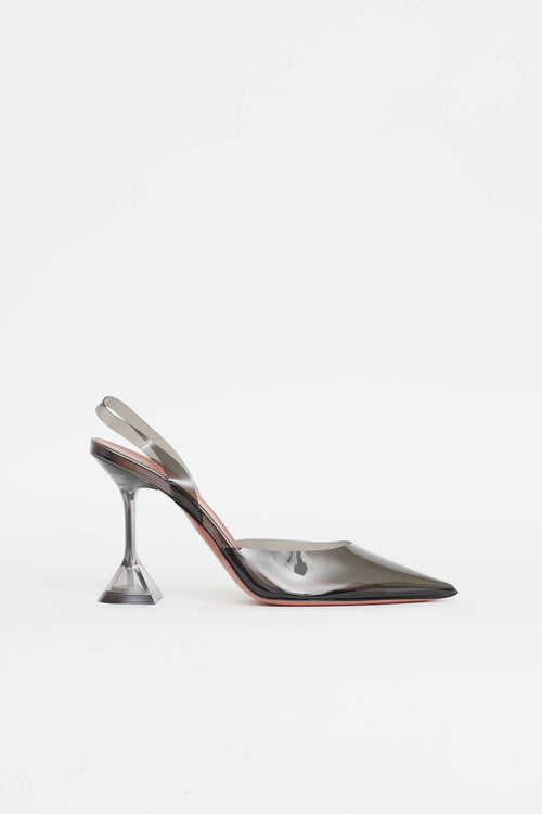 Amina Muaddi PVC Slingback Pump