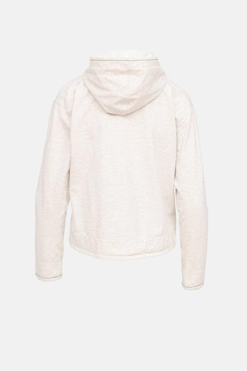 Brunello Cucinelli Monili Zip Hoodie
