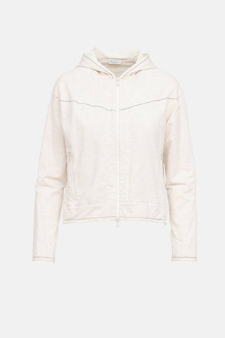 Brunello Cucinelli Monili Zip Hoodie