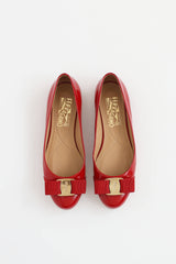 Ferragamo Patent Varina Flat