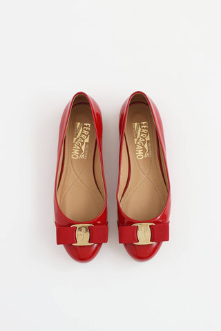 Ferragamo Patent Varina Flat