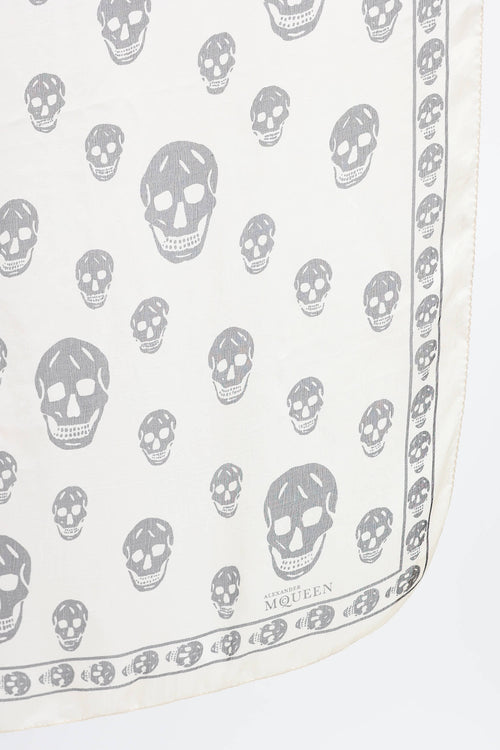 McQueen Silk Skull Scarf
