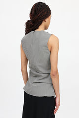 Róhe Gingham Gathered Top