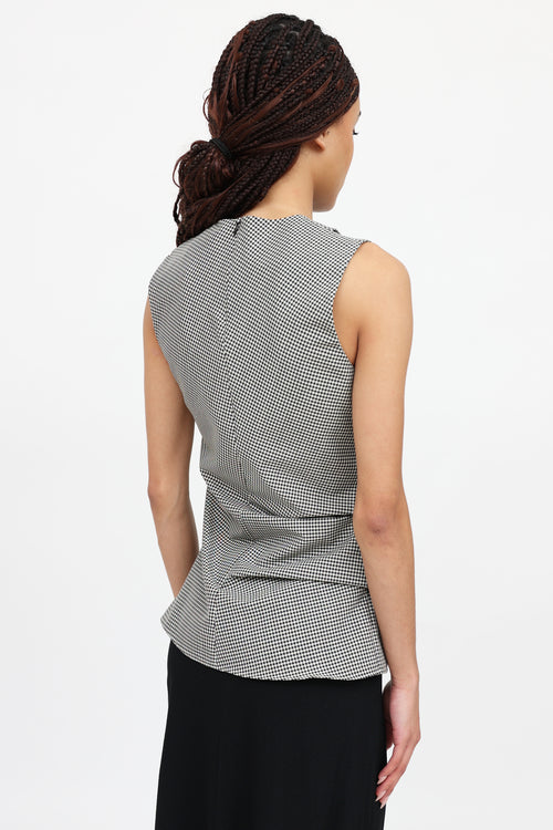 Róhe Gingham Gathered Top