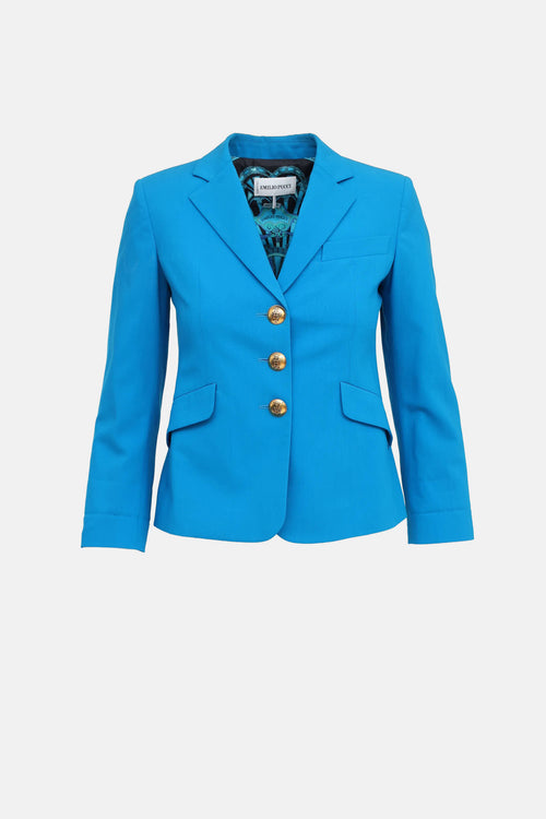 Emilio Pucci C. 2010s Single Breasted Blazer