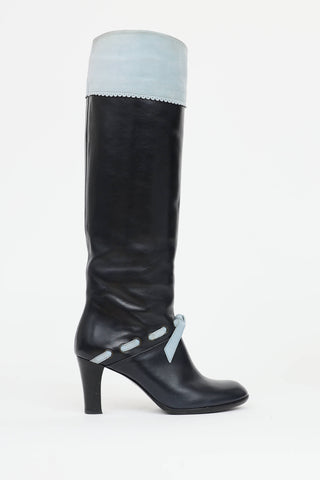 Marc Jacobs Leather Bow Boot