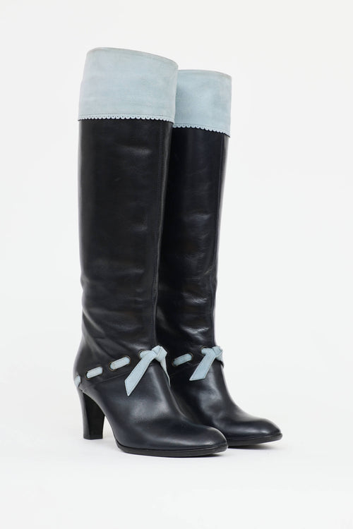 Marc Jacobs Leather Bow Boot