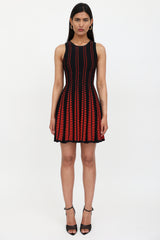 McQueen Knit Pleated Dress