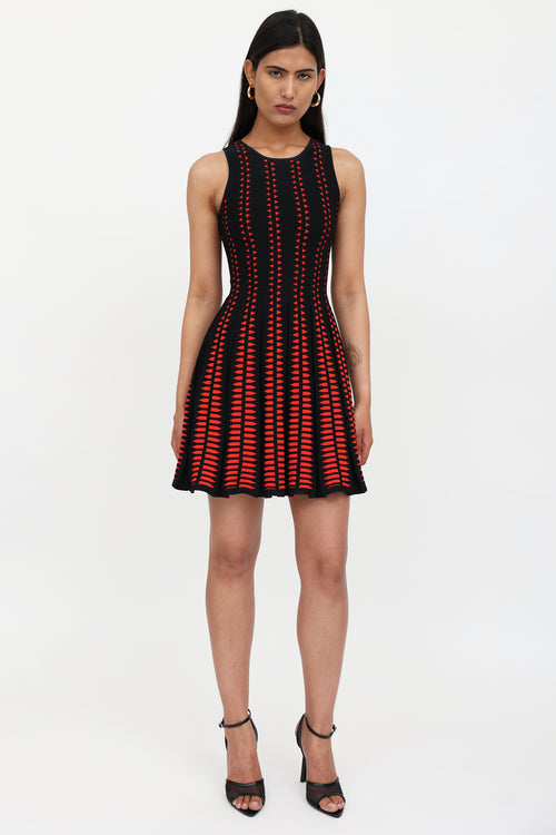 McQueen Knit Pleated Dress