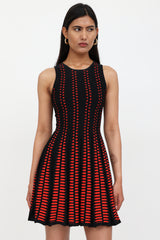 McQueen Knit Pleated Dress