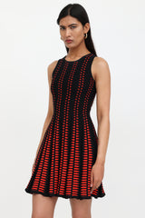 McQueen Knit Pleated Dress