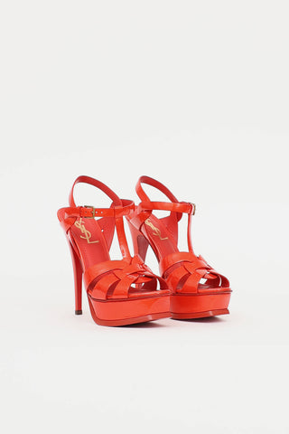 Saint Laurent Patent Tribute Sandal