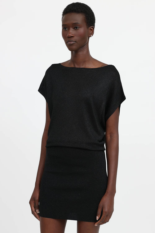 Alice + Olivia Sheer Knit Dress