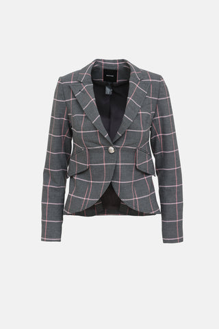 Smythe Plaid Blazer