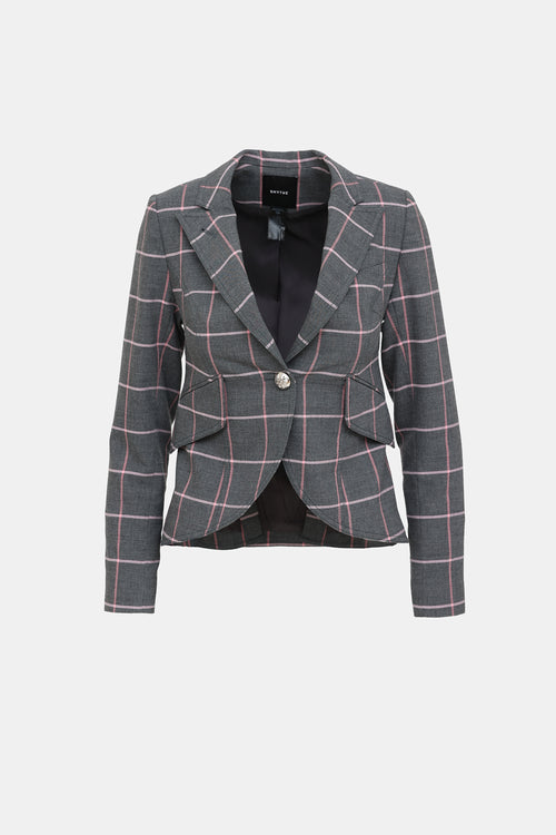 Smythe Plaid Blazer