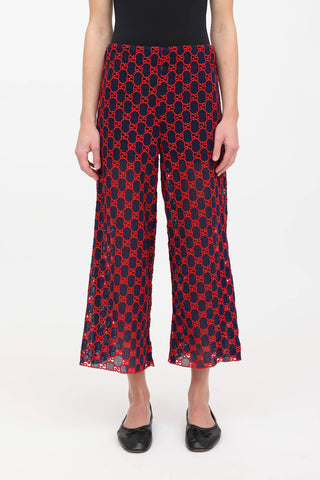 Gucci Monogram Eyelet  Pant