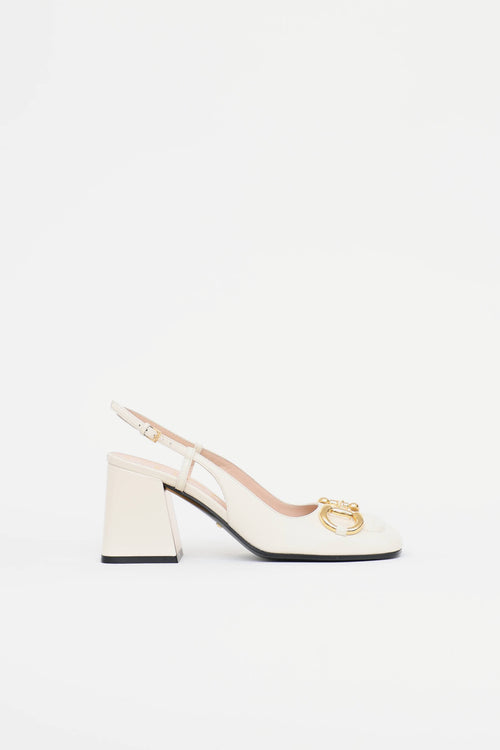 Gucci Leather Slingback Heel