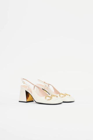 Gucci Leather Slingback Heel