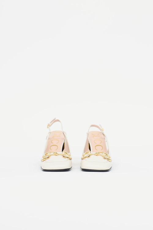 Gucci Leather Slingback Heel