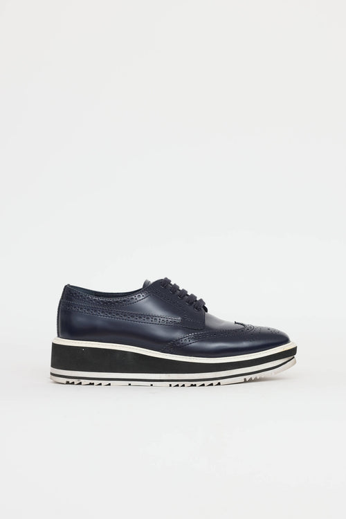 Prada Wingtip Platform Brogues