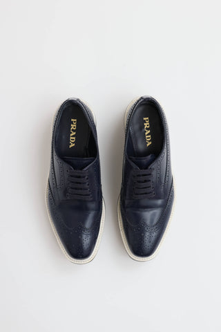Prada Wingtip Platform Brogues