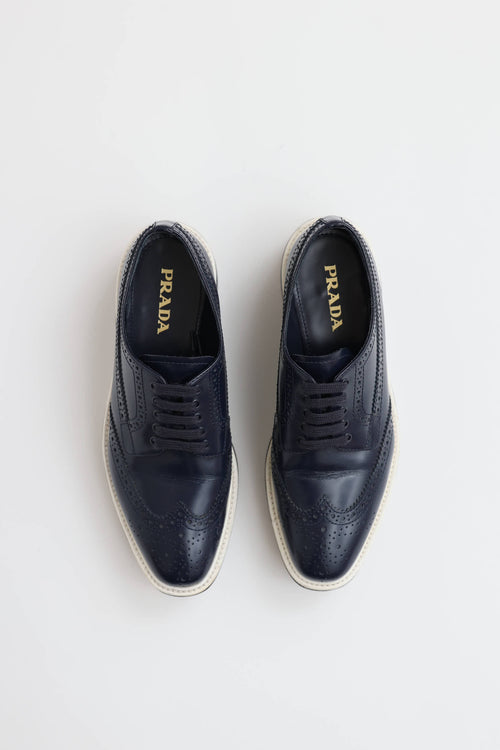 Prada Wingtip Platform Brogues