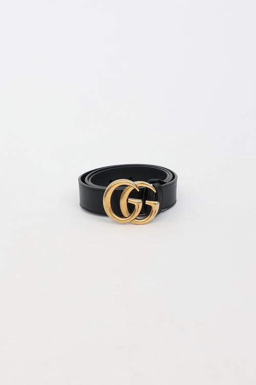 Gucci Leather GG Marmont Belt
