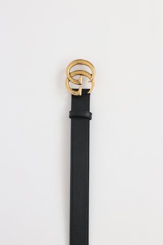 Gucci Leather GG Marmont Belt