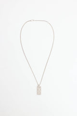 Sterling Siver GG Tag Necklace