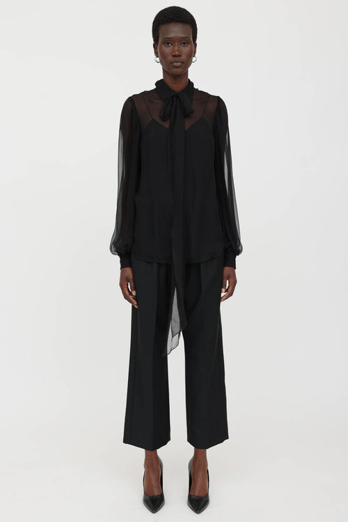 Sheer Tie Top