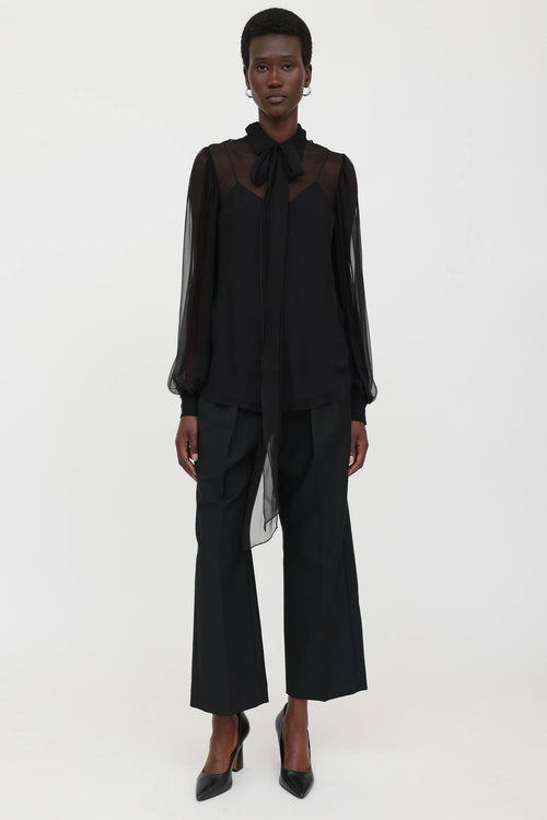 Sheer Tie Top