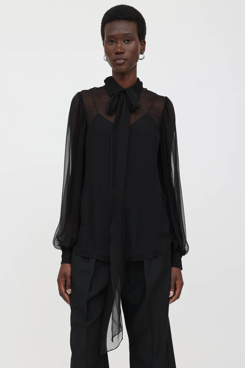 Sheer Tie Top