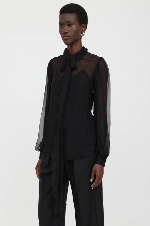 Sheer Tie Top