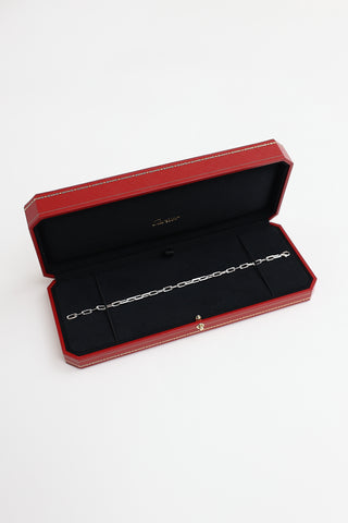 Cartier 18K White Gold Chain Santos Bracelet