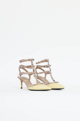 Valentino Patent Caged Rockstud Pumps