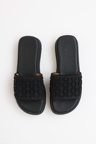 Alaïa Petal Knit Platform Sandal