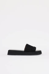 Alaïa Petal Knit Platform Sandal